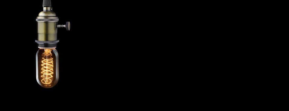 Warm Edison filament bulb — Peterson Electric, Northern Colorado